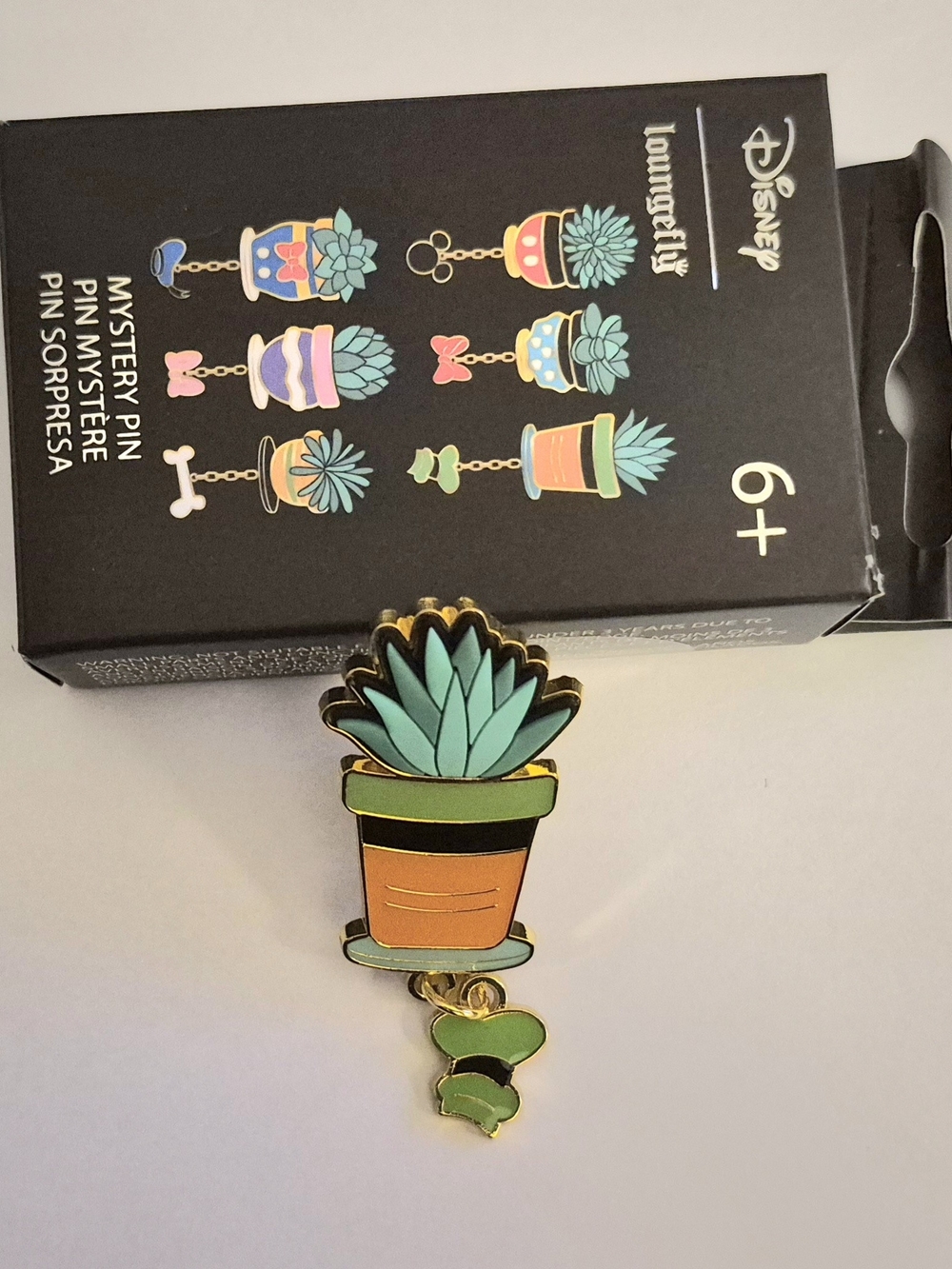 Loungefly Disney Green & Orange Succulent Enamel Mystery Pin